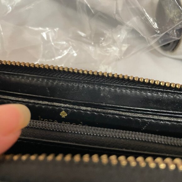 KATE SPADE Haute Stuff Piñata Llama Lacey Zip Around Leather Clutch Wallet READ - Picture 16 of 16